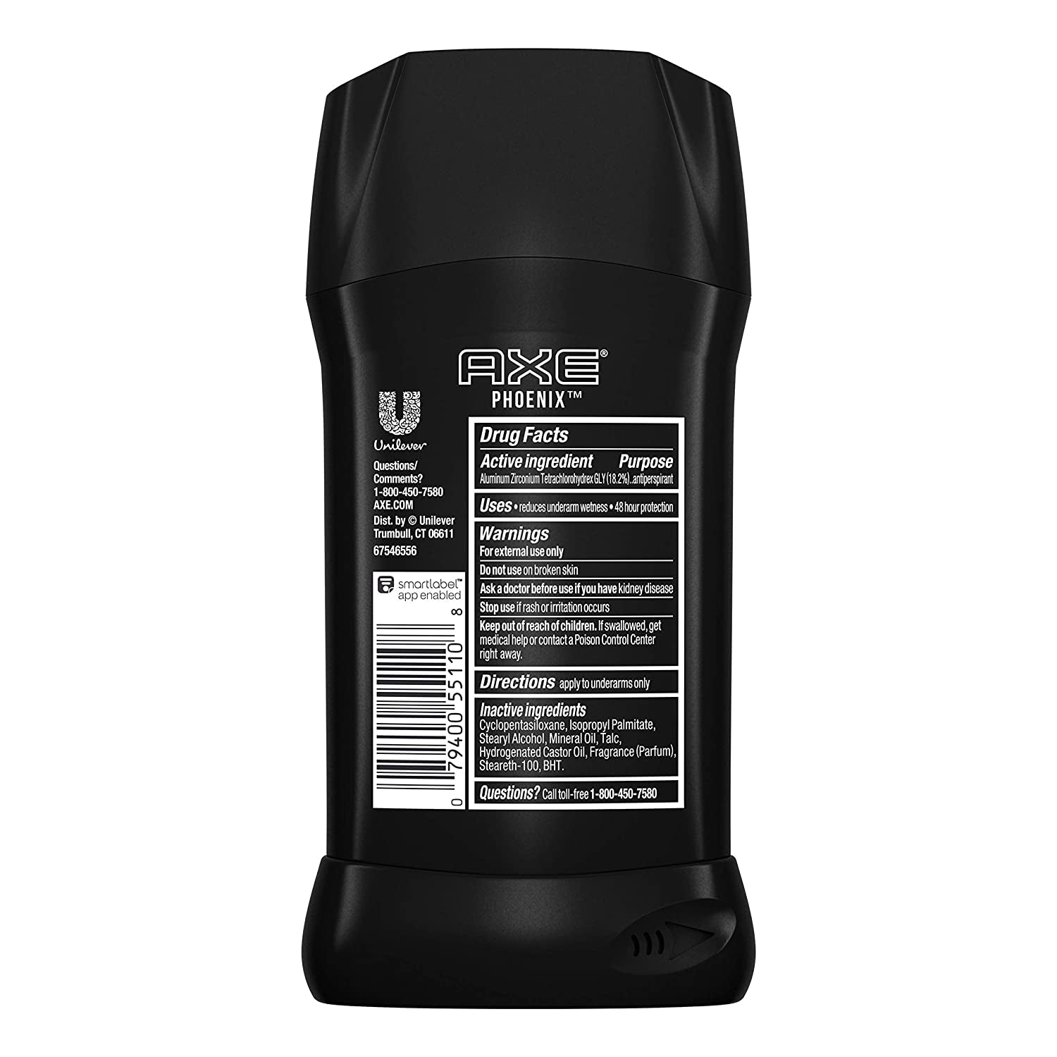 AXE Antiperspirant Deodorant for Men Phoenix 4PK 48H Sweat & Odor Protection for Long Lasting Freshness, Crushed Mint & Rosemary Men'S Deodorant 2.7 Oz