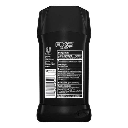 AXE Antiperspirant Deodorant for Men Phoenix 4PK 48H Sweat & Odor Protection for Long Lasting Freshness, Crushed Mint & Rosemary Men'S Deodorant 2.7 Oz